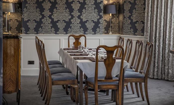 The Fellows suite at the Dunoon hotel can be reserved for drinks receptions, small meetings and private dining for up to 12 people. Perfect for small
